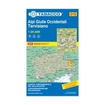 Tabacco Karte 19 Alpi Giulie Occidentali – Tarvisiano 1:25.000 mit Skirouten