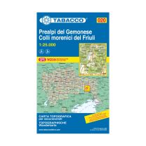 Tabacco Karte 20 Prealpi Del Gemonese - Colli Morenici Del Friuli 1:25.000 mit Skirouten