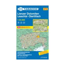 Tabacco Karte 72 Lienzer Dolomiten – Lesachtal – Obertilliach 1:25.000 mit Skirouten